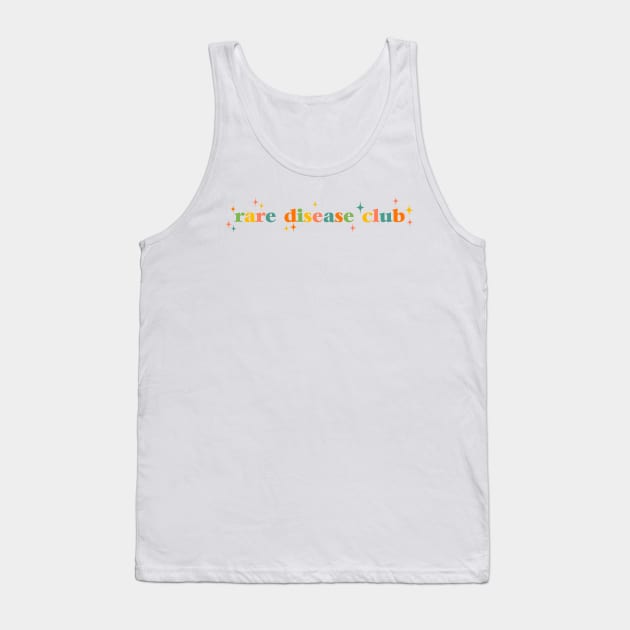 Rare Disease Club Retro Font Tank Top by MusiMochi